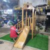 Bộ nhà khối cầu trượt gỗ cho bé 1 khối gỗ lim TPG2-017