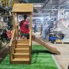 Bộ nhà khối cầu trượt gỗ cho bé 1 khối gỗ lim TPG2-017