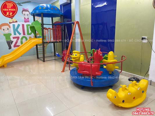 9 mẫu đu quay mâm quay 4 chỗ ngồi cho bé vừa đẹp vừa rẻ