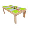 Bàn Lego cho bé mầm non bằng gỗ tự nhiên NT1-018