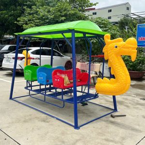 Xích đu thuyền rồng sàn lắc cho bé mầm non nhựa nhập khẩu TP4-004-A