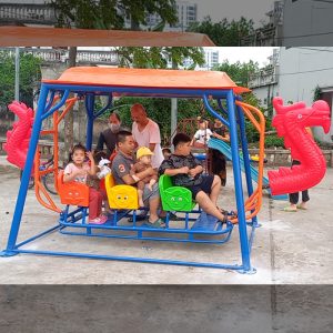Xích đu thuyền rồng sàn lắc cho bé mầm non nhựa NK TP4-004-A