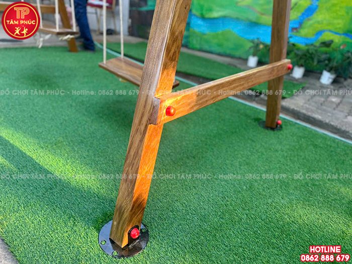 Xích đu bằng gỗ 2 chỗ ngồi cho bé đẹp giá rẻ TPG4-003-A