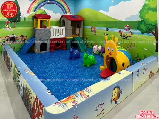 Lắp đặt khu vui chơi trẻ em trong nhà cho phòng khám nhi tại Thái Nguyên