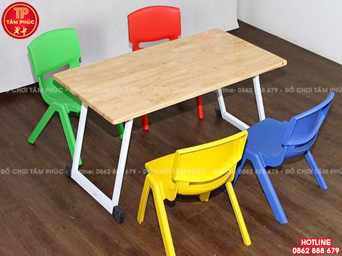 5 mẫu bàn mầm non gấp gọn Chất - Đẹp - Rẻ luôn sẵn kho tại Tâm Phúc