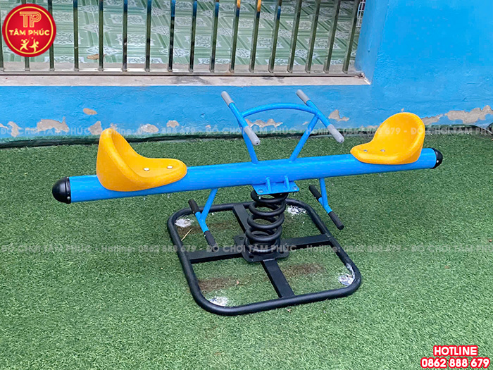 Bập bênh lò xo ngoài trời 2 chỗ ngồi cho trẻ em TP3-024