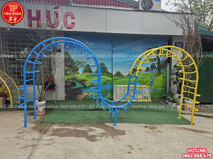 Thang leo gợn sóng cho trẻ em leo trèo vận động ngoài trời TP7-032