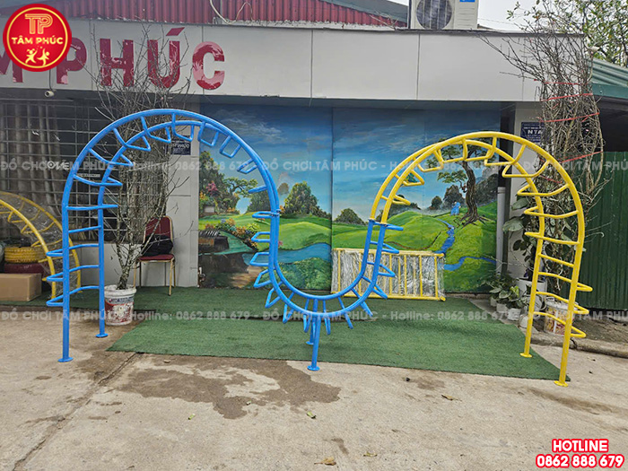 Thang leo gợn sóng cho trẻ em leo trèo vận động ngoài trời TP7-032