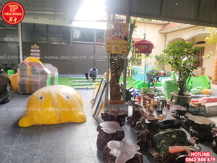 Công trình: Lắp đặt cầu trượt ngoài trời cho trường mầm non tư thục tại Vĩnh Phúc