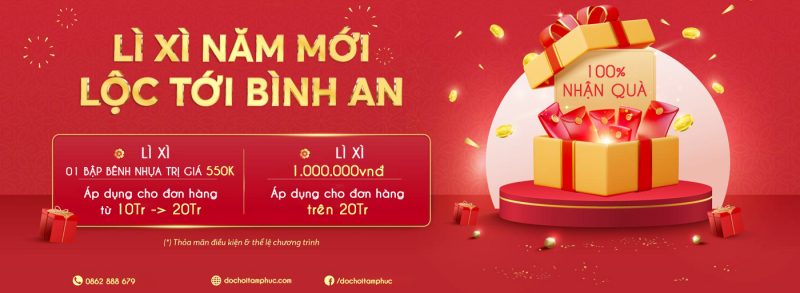Chương trình khuyến mại Lì Xì Đầu Năm 2026 - Đồ Chơi Tâm Phúc