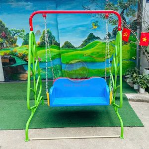 Xích đu ngoài trời cho bé 4 chỗ ngồi ghế nhựa nhập khẩu TP4-045