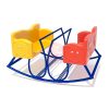 Bập bênh đế cong cho bé mầm non 4 chỗ ngồi nhựa TP3-025