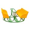 Bập bênh đế cong cho bé mầm non 4 chỗ ngồi nhựa TP3-025