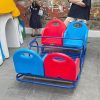 Bập bênh đế cong cho bé mầm non 4 ghế ngồi nhựa TP3-025