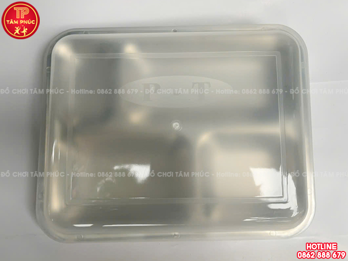 Khay cơm inox 4 ngăn cho bé trường mầm non giá tốt NT7-021