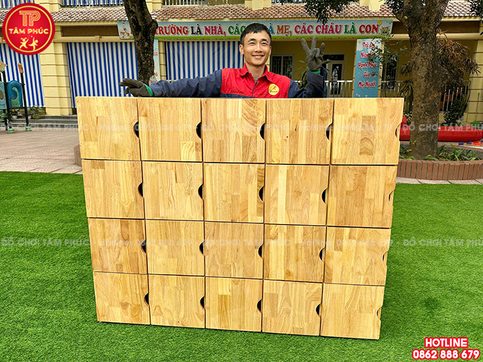Bàn giao thiết bị mầm non và lắp đặt đồ chơi ngoài trời cho trường mầm non tại Hưng Yên
