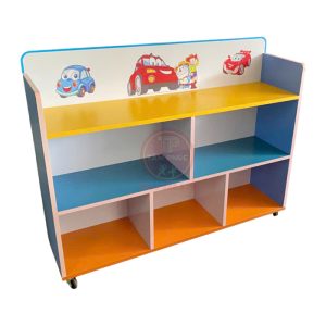 Kệ để đồ mầm non 3 tầng gỗ MDF đẹp giá rẻ NT3-076