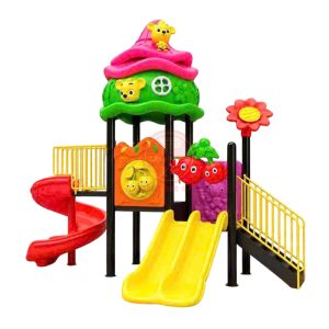 Mẫu cầu trượt ngoài trời 2 khối nhập khẩu cho bé TP1-197