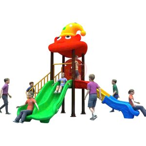 Cầu trượt liên hoàn ngoài trời 1 khối nhập khẩu cho bé TP1-198