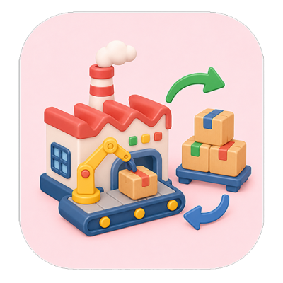Icon Sản xuất cung ứng