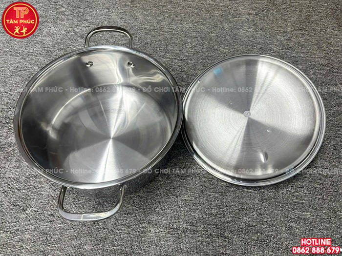 Nồi bếp từ inox 5 lít cho trường mầm non NT8-020