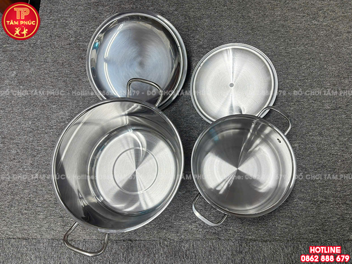 Nồi bếp từ inox 5 lít cho trường mầm non NT8-020