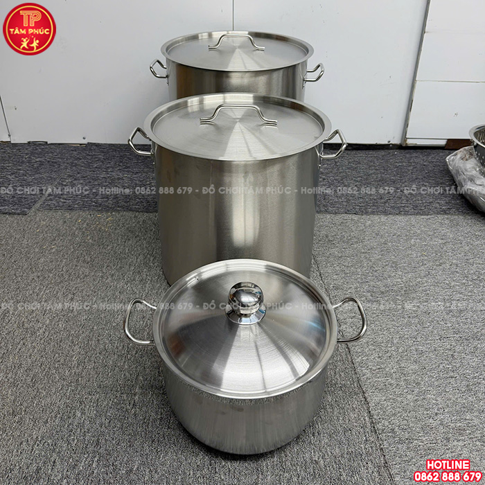 Nồi inox 50 lít cho trường mầm non giá tốt NT8-023