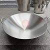 Chảo đáy lõm 50cm thép không gỉ cho trường mầm non NT8-029