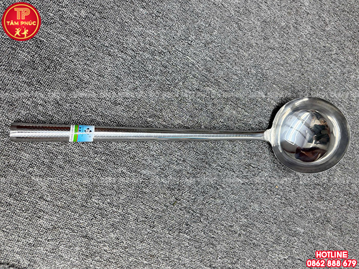 Muôi xào/Muôi múc canh inox cán dài 52cm cho trường mầm non NT8-034