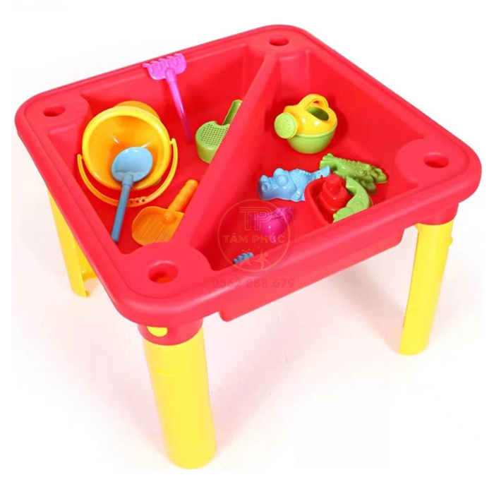 TP13-005-be-choi-cat-nuoc-2-ngan-bang-nhua-cho-be-kem-phu-kien-3 Bể chơi cát nước 2 ngăn bằng nhựa cho bé kèm phụ kiện TP13-005
