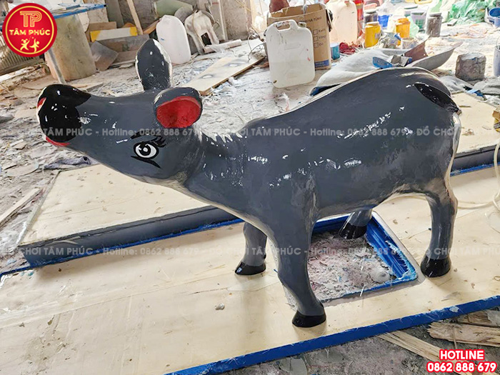 Tượng con Nghé cho vườn cổ tích trường mầm non TP8-037