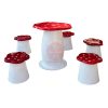 Bộ bàn ghế hình nấm cho vườn cổ tích mầm non TP8-038
