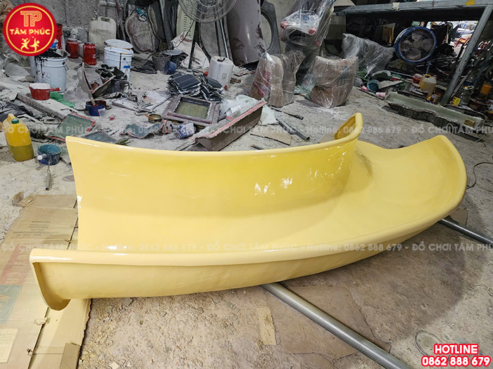 Máng trượt đơn cong trái nhựa Compoiste TP9-058