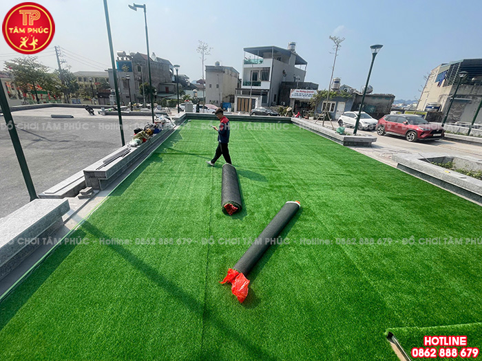 Lắp đặt máy tập thể dục và đồ chơi ngoài trời cho sân cộng đồng tại Hải Phòng