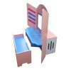 Bộ bàn ghế Kidsmart vui học máy tính cho bé mầm non gỗ MDF NT1-021