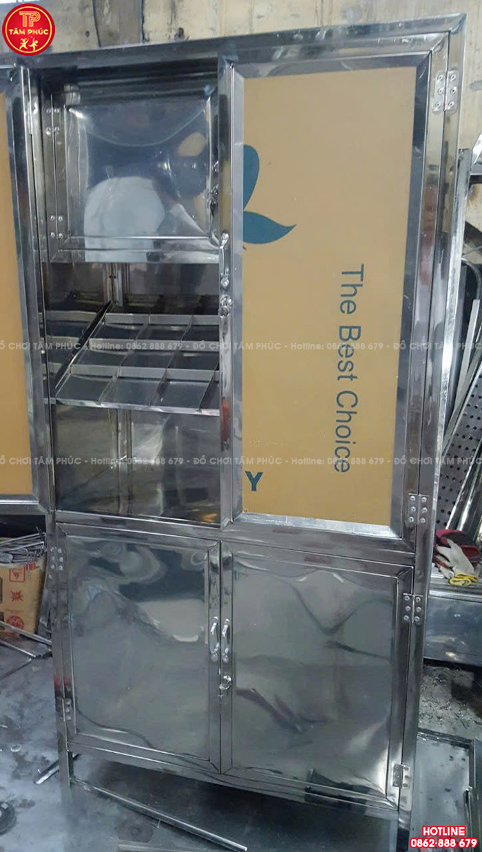 Tủ thuốc y tế bằng inox cho trường mầm non NT9-002