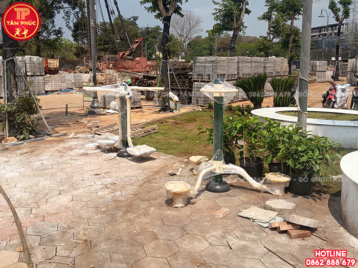 Thi công lắp đặt cầu trượt gỗ ngoài trời và thiết bị thể dục ngoài trời cho khu đô thị tại Đăk Lăk