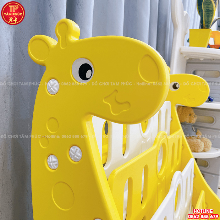 Giá sách cho bé hình con Hươu cao cổ nhựa nhập khẩu NK3-018