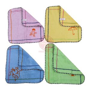 Khăn mặt cho bé mầm non thêu ký hiệu TTN-095