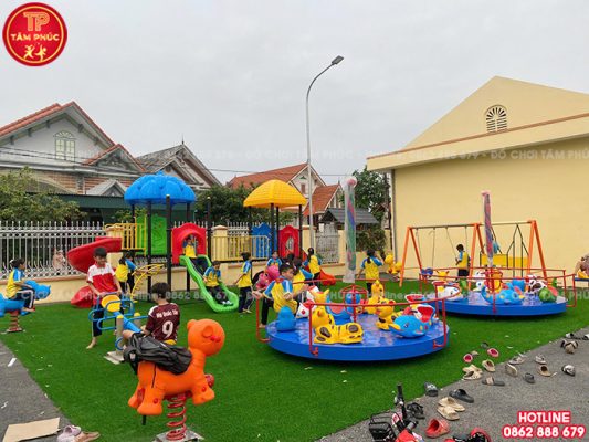 Thi công lắp đặt đồ chơi ngoài trời cho nhà văn hoá xã tại tỉnh Quảng Ninh (Điểm 1)